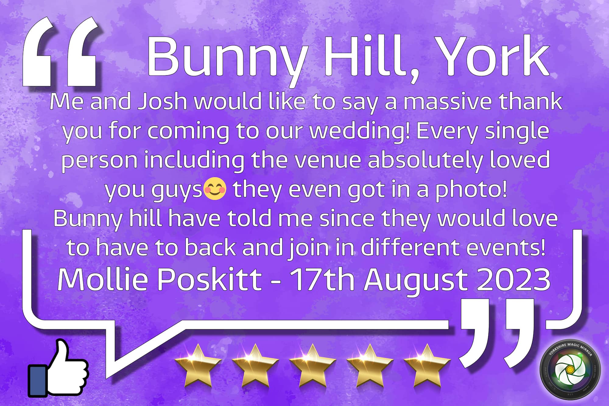 Mollie & Josh Poskitt Wedding 2023 Bunny Hill Farm Weddings York
